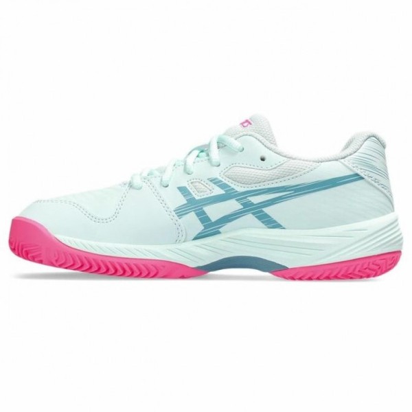 Tênis Asics Gel Game Padel 9 Menta Cinza Azul Júnior 3