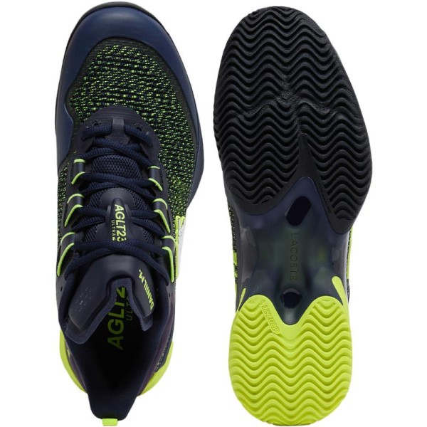 Schuhe Lacoste Daniil Medvedev AG-LT23 Ultra Clay Marine Gelb Angebot + Günstig 2