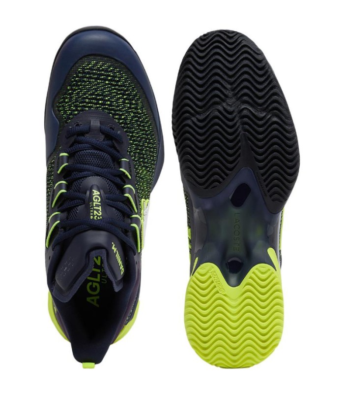 Schuhe Lacoste Daniil Medvedev AG-LT23 Ultra Clay Marine Gelb Angebot + Günstig 2