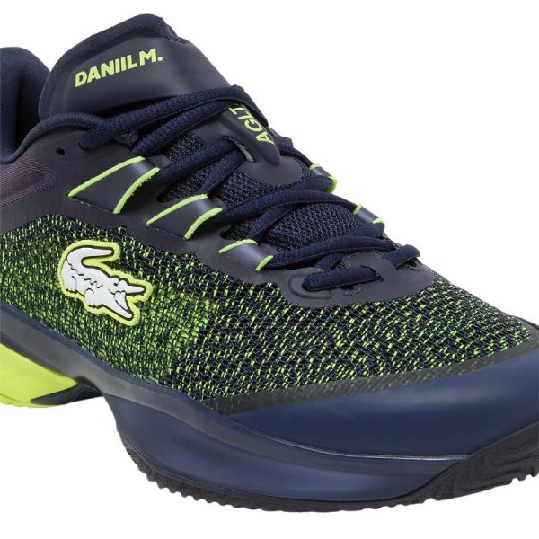 Ténis Lacoste Daniil Medvedev AG-LT23 Ultra Clay Marinho Amarelo Oferta + Barato 5