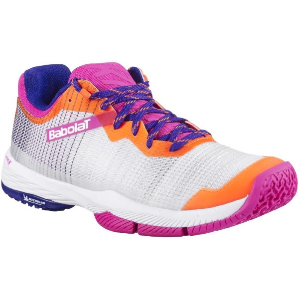 Scarpe Babolat Jet Ritma Grigio Rosa Donna 4