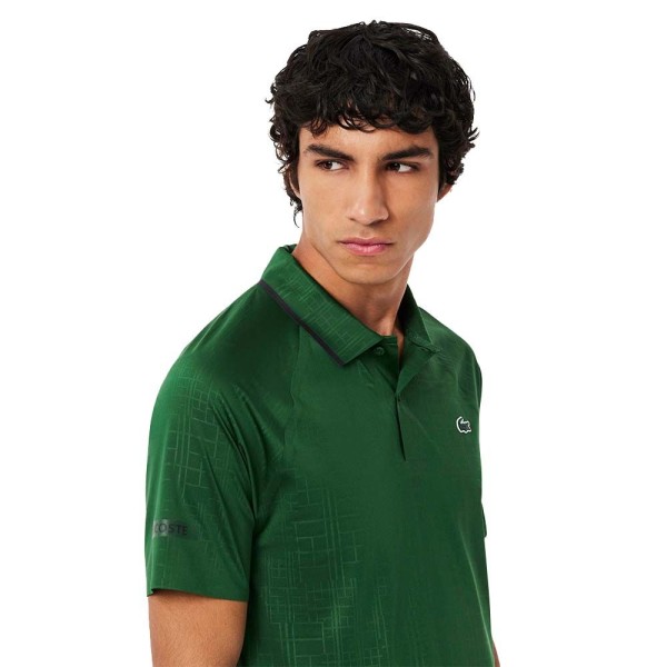 Polo de Tennis Lacoste Novak Djokovic Vert 3