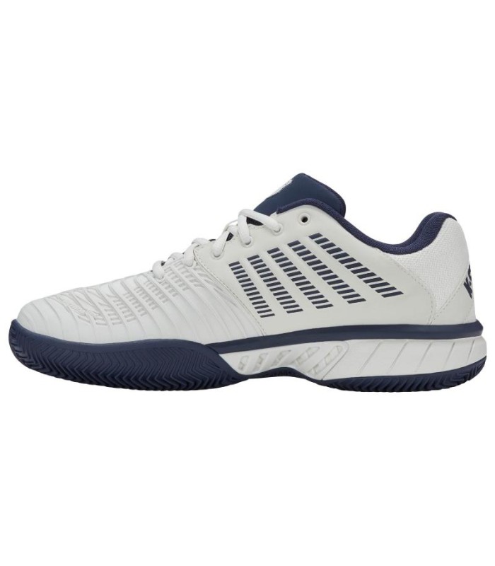 Chaussures Kswiss Express Light 3 HB Clay Blanc Bleu Marine Offre + Pas Cher 3