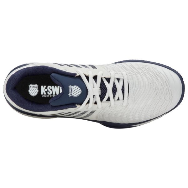 Chaussures Kswiss Express Light 3 HB Clay Blanc Bleu Marine Offre + Pas Cher 5