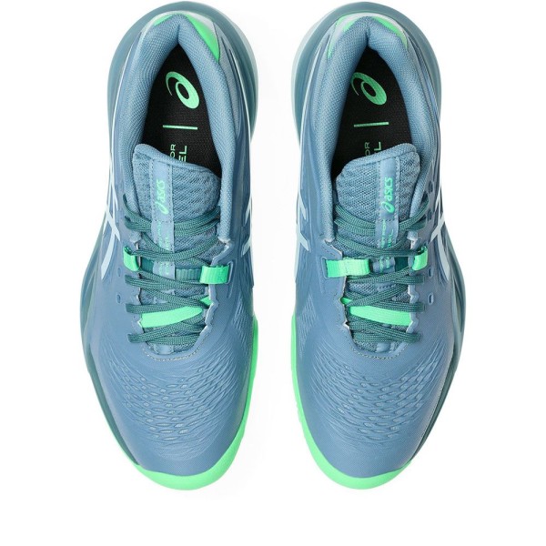 Chaussures de padel Asics Gel Resolution X Bleu Gris / Vert 4