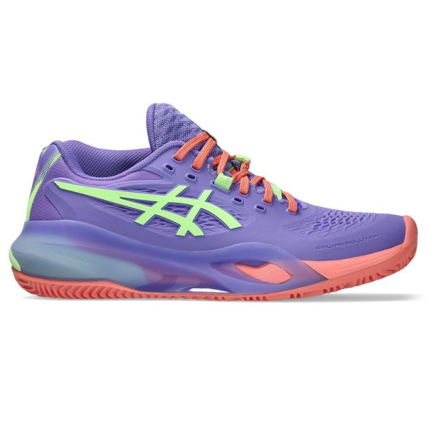 Zapatillas Asics Gel Resolution X Padel Mujer Moradas / Verdes 1