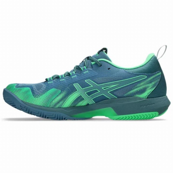Chaussures Asics Sonicsmash FF Bleu Vert Offre + Pas Cher 3
