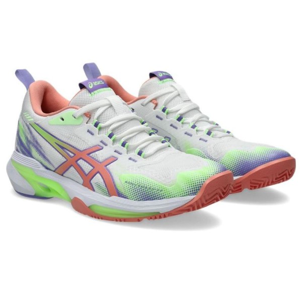 Scarpe Asics Sonicsmash FF Bianco Rosa Donna Offerta + Economico 5